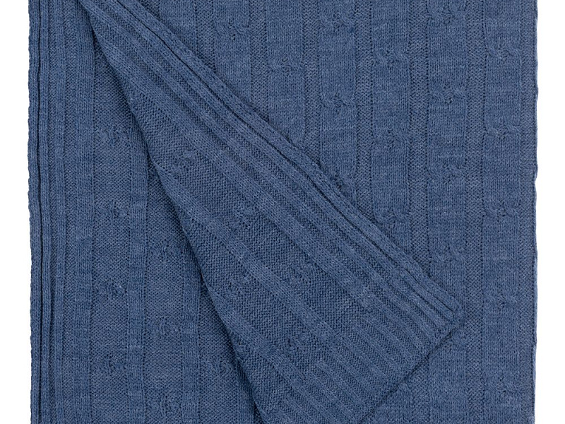 Плед Trenza, синий