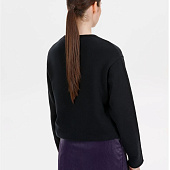 Лонгслив унисекс Siluetti Fuori, черный