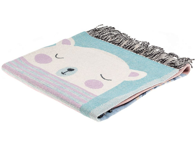 Плед детский Zoo, голубой