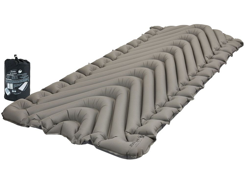 Надувной коврик Static V Luxe, серый