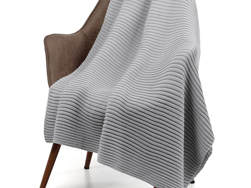 Плед Quill, светло-серый