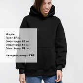 Худи оверсайз Kulonga Comfort Heavy, черное