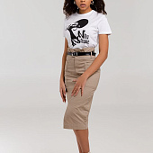 Футболка женская «Меламед. Nina Simone», белая