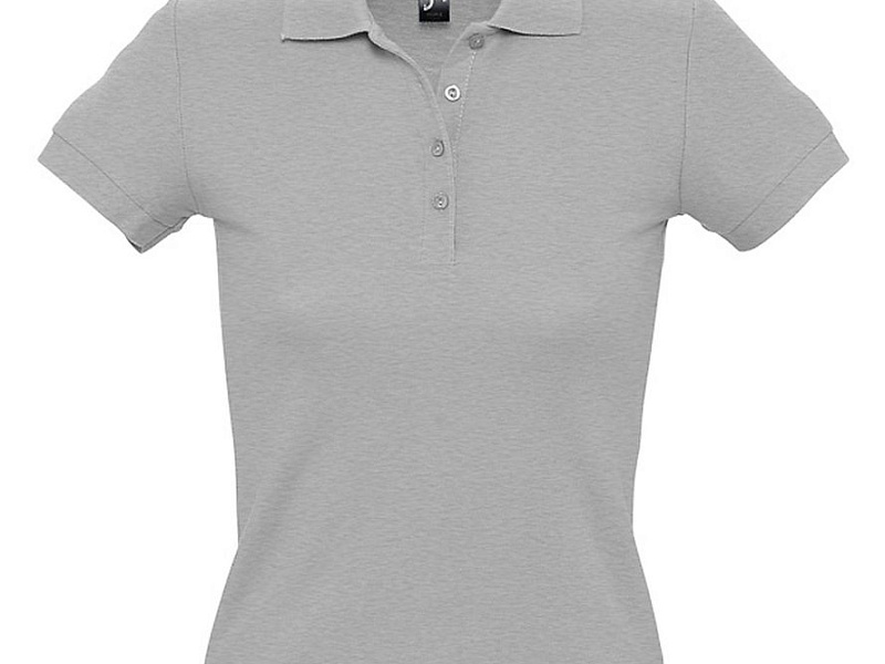 Рубашка поло женская People 210, серый меланж