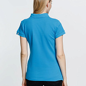 Рубашка поло женская Virma Premium Lady, бирюзовая