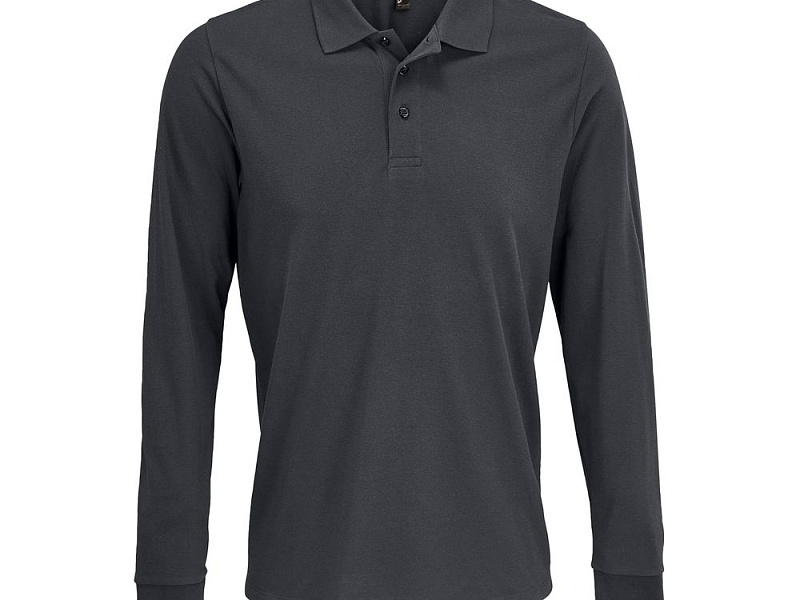 Рубашка поло с длинным рукавом Prime LSL, темно-серая