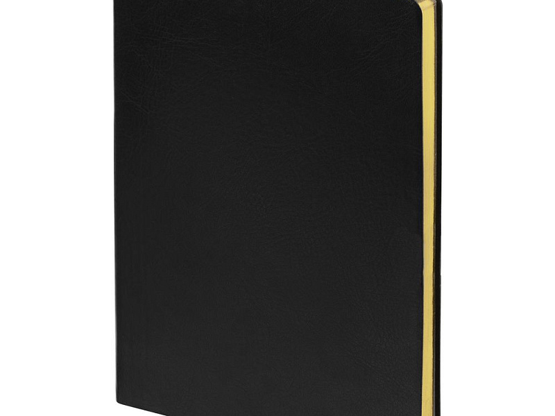 Ежедневник Nebraska Flex, недатированный, черный с золотистым
