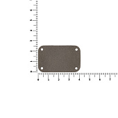 Лейбл Eta Nubuck, S, серый