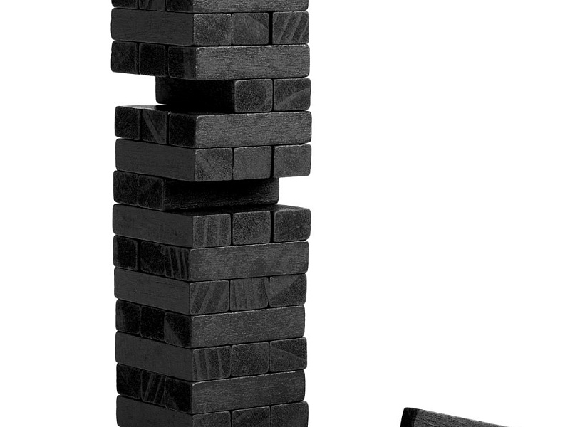 Игра «Деревянная башня мини», черная