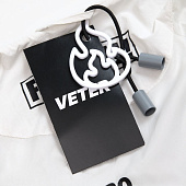 Пара наконечников для шнурка Tizzle, серый