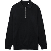 Рубашка поло мужская с длинным рукавом Terrazzo, черная