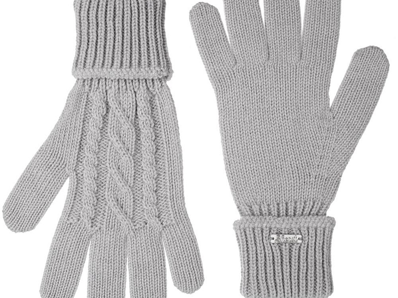 Перчатки Loren, дымчато-серые