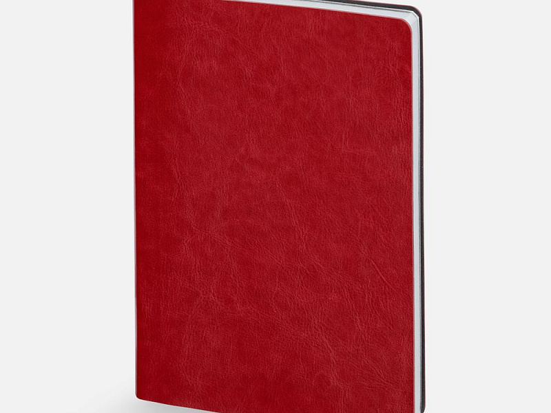 Ежедневник Nebraska Flex, недатированный, красный с серебристым