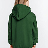 Толстовка с капюшоном детская Kirenga Kids, темно-зеленая