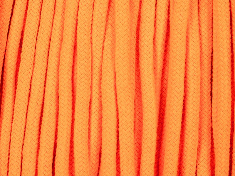 Круглый шнур Lasso XL, оранжевый неон, 190 см