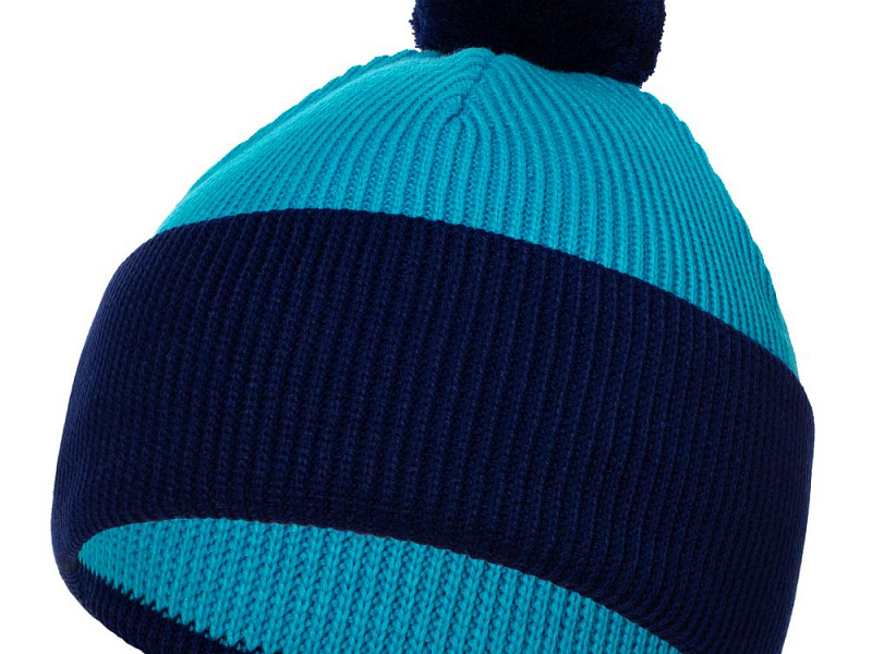 Шапка Snappy, бирюзовая с синим