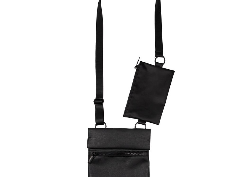 Сумка через плечо ringLink с отстегивающимся органайзером, черная