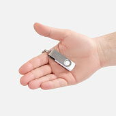 Флешка Twist, белая, 16 Гб