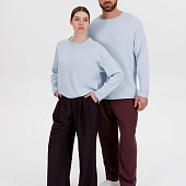 Лонгслив унисекс Siluetti Fuori, светло-голубой