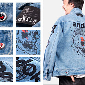 Куртка джинсовая O2, голубая