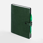 Ежедневник Strep Front на заказ, недатированный, зеленый