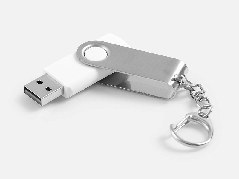 Флешка Twist, белая, 8 Гб