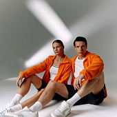 Куртка флисовая унисекс Fliska, оранжевая