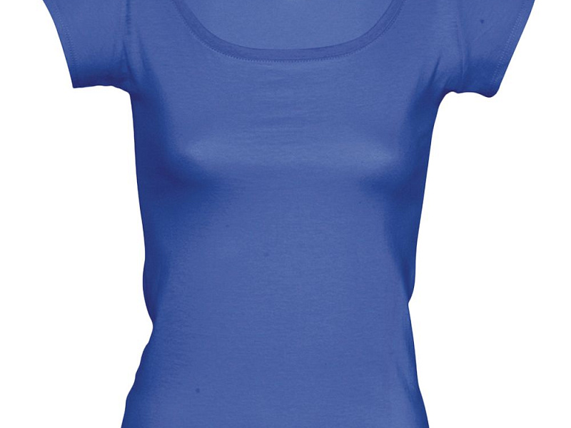 Футболка женская Melrose 150 с глубоким вырезом, ярко-синяя (royal)