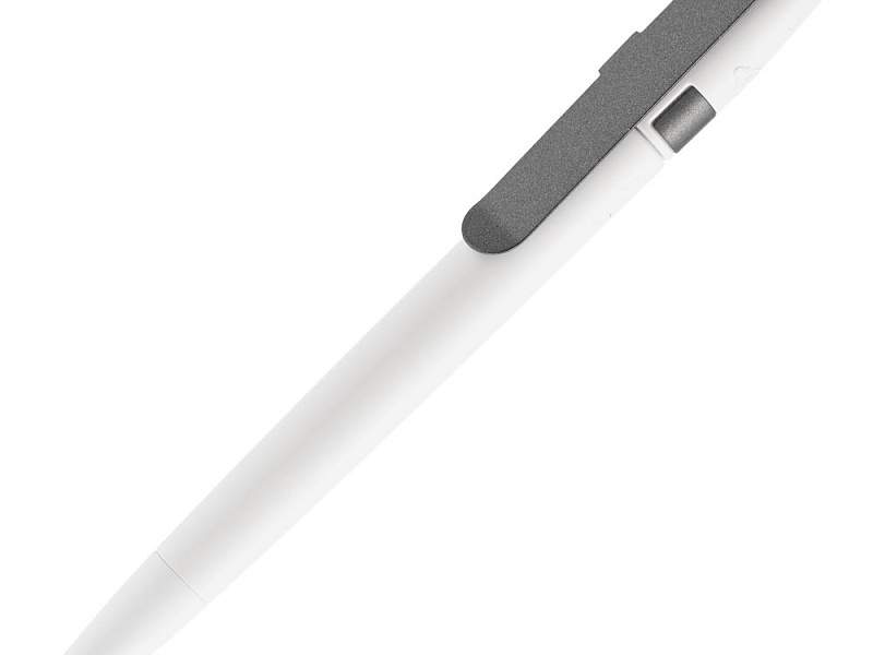 Ручка шариковая Prodir DS5 TSM Metal Clip, белая с серым