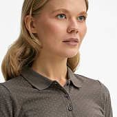 Рубашка поло женская Brandy Women, темно-серая с белым