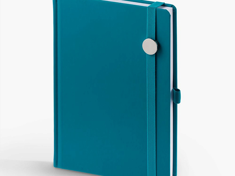 Ежедневник Favor Metal, недатированный, бирюзовый