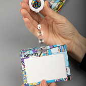 Лента для бейджа с ретрактором TapePrint на заказ