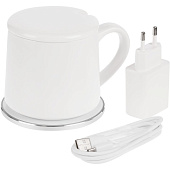 Кружка с подогревом и беспроводной зарядкой dualBase ver. 2.0 Matt, белая