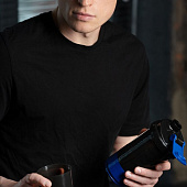 Спортивный шейкер с контейнером Tonus, черно-синий