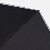 Зонт наоборот складной Futurum со светоотражающим кантом, черный