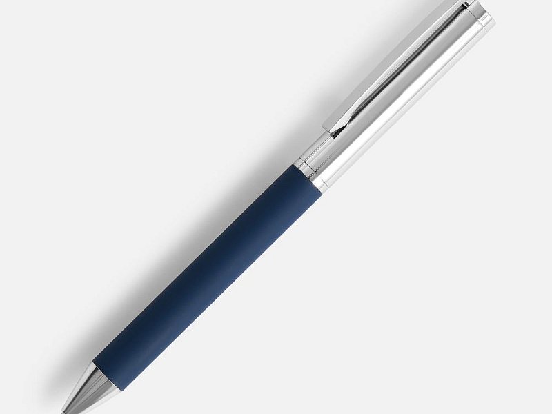 Ручка шариковая Eyeshot Soft Touch, темно-синяя