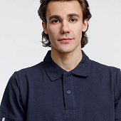 Рубашка поло мужская Virma Premium, темно-синяя