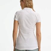 Рубашка поло женская Brandy Women, белая с темно-синим