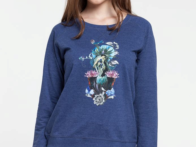 Толстовка Beauty Sleep, синий меланж