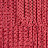 Плед Quill, красный (коралл)