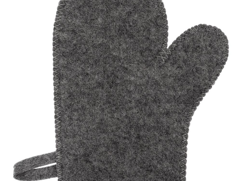 Банная рукавица Heat Off, серая