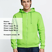 Толстовка на молнии с капюшоном Siverga Heavy 2.0, зеленое яблоко