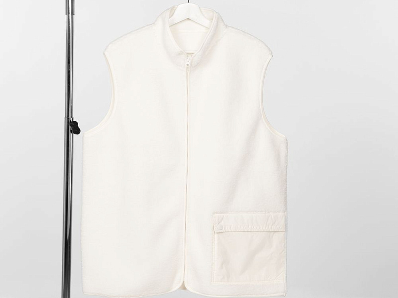 Жилет унисекс Oblako, молочно-белый