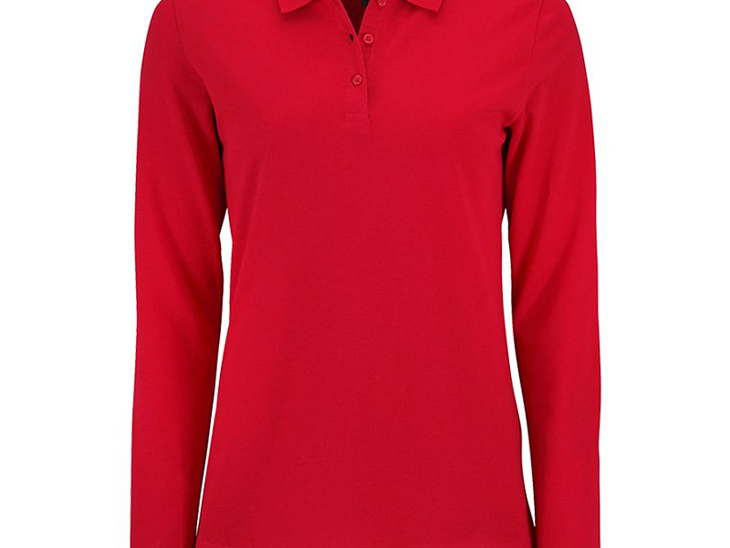 Рубашка поло женская с длинным рукавом Perfect LSL Women, красная