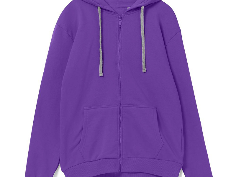 Толстовка на молнии с капюшоном Siverga Heavy, фиолетовая