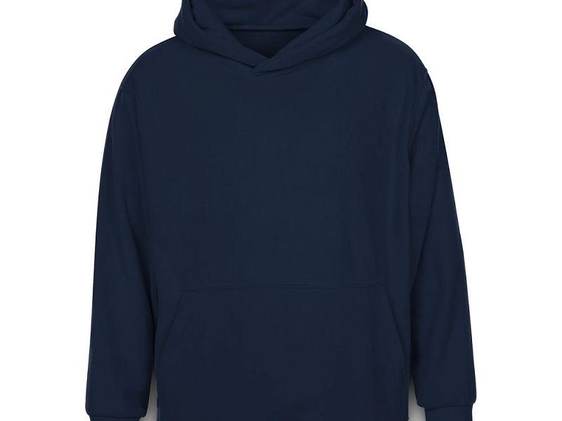 Худи флисовое унисекс Manakin, темно-синее