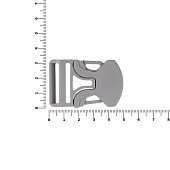 Застежка-пряжка односторонняя Triden, серый