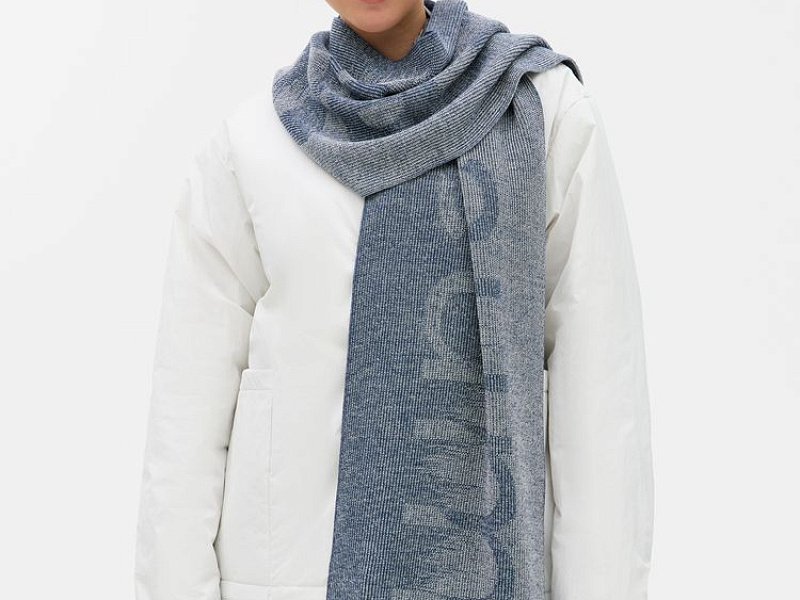 Шарф Denim XL на заказ, полушерсть