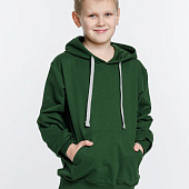 Толстовка с капюшоном детская Kirenga Kids, темно-зеленая