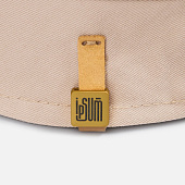 Квадратный шильдик на резинку Direct, матовый золотистый